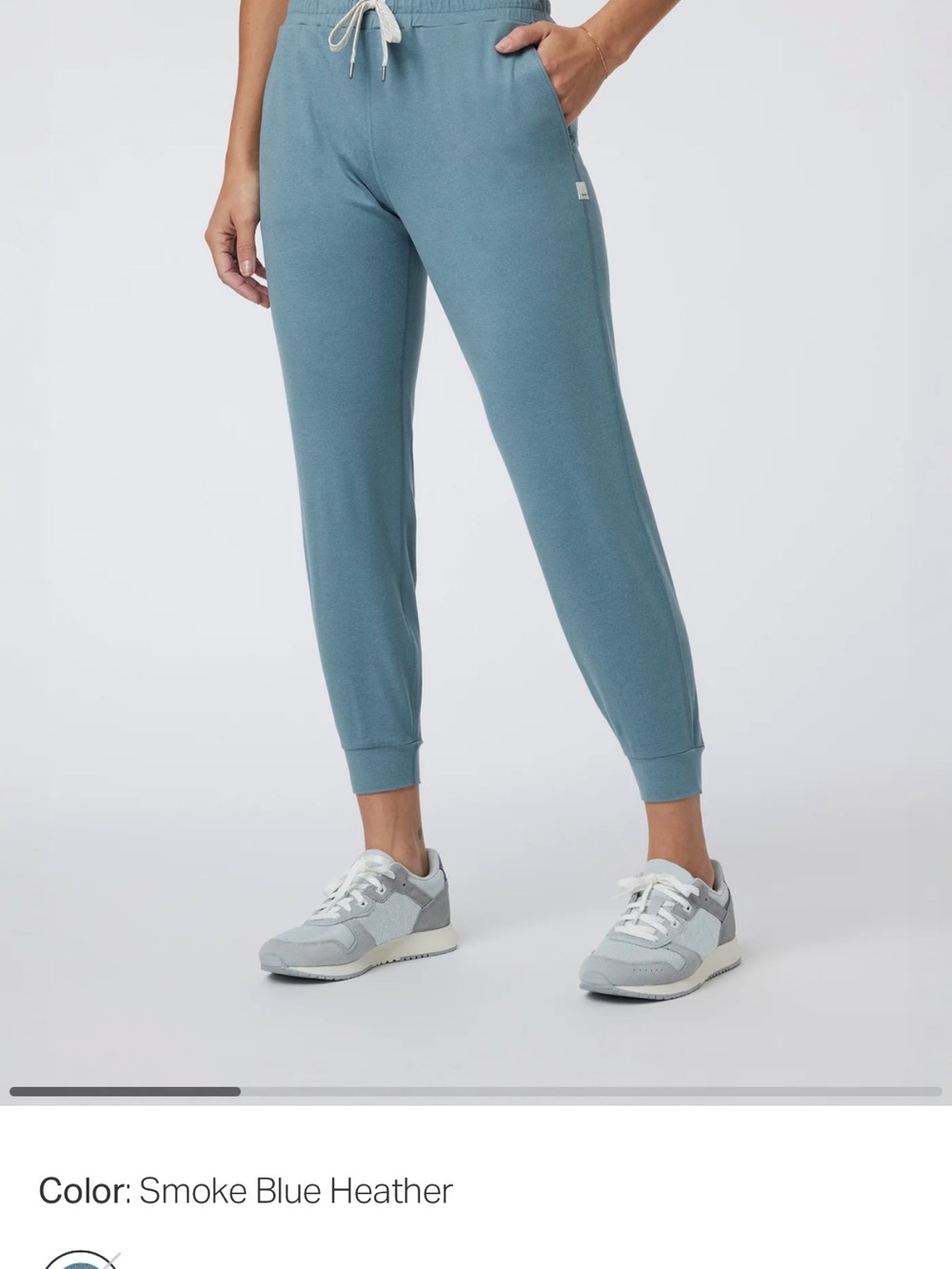 Vuori Smoke Blue Heather Jogger Pants and top set - Picture 3 of 3